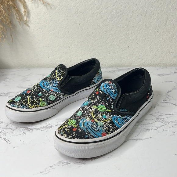 Vans - Kids Classic Slip-On Cosmic Glow Shoes Size 2.5 - Picture 2 of 14